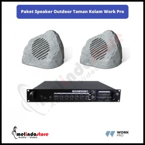 Paket Speaker Outdoor Taman Kolam Work Pro | 2 Speaker